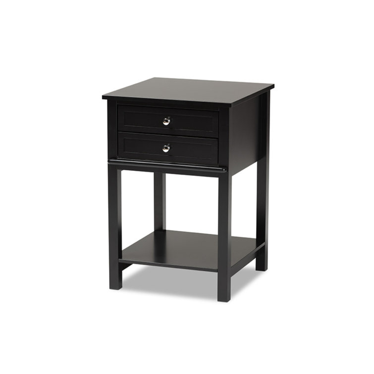 Winston Porter Haran Solid + Manufactured Wood Nightstand Wayfair